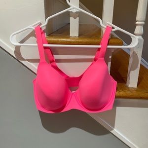 Aerie Smoothez Hot Pink Full Coverage Bra